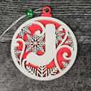  Personalized Wooden Letter Ornaments | Christmas Gifts | Holiday Decor