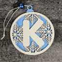  Personalized Wooden Letter Ornaments | Christmas Gifts | Holiday Decor