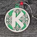  Personalized Wooden Letter Ornaments | Christmas Gifts | Holiday Decor