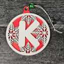  Personalized Wooden Letter Ornaments | Christmas Gifts | Holiday Decor