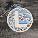  Personalized Wooden Letter Ornaments | Christmas Gifts | Holiday Decor