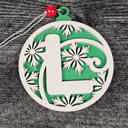  Personalized Wooden Letter Ornaments | Christmas Gifts | Holiday Decor