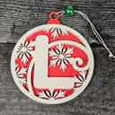  Personalized Wooden Letter Ornaments | Christmas Gifts | Holiday Decor