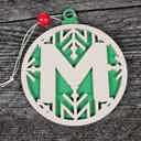  Personalized Wooden Letter Ornaments | Christmas Gifts | Holiday Decor