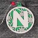  Personalized Wooden Letter Ornaments | Christmas Gifts | Holiday Decor