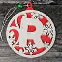  Personalized Wooden Letter Ornaments | Christmas Gifts | Holiday Decor