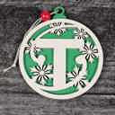  Personalized Wooden Letter Ornaments | Christmas Gifts | Holiday Decor