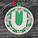  Personalized Wooden Letter Ornaments | Christmas Gifts | Holiday Decor