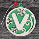  Personalized Wooden Letter Ornaments | Christmas Gifts | Holiday Decor