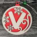  Personalized Wooden Letter Ornaments | Christmas Gifts | Holiday Decor