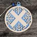  Personalized Wooden Letter Ornaments | Christmas Gifts | Holiday Decor