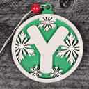  Personalized Wooden Letter Ornaments | Christmas Gifts | Holiday Decor