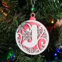  Personalized Wooden Letter Ornaments | Christmas Gifts | Holiday Decor