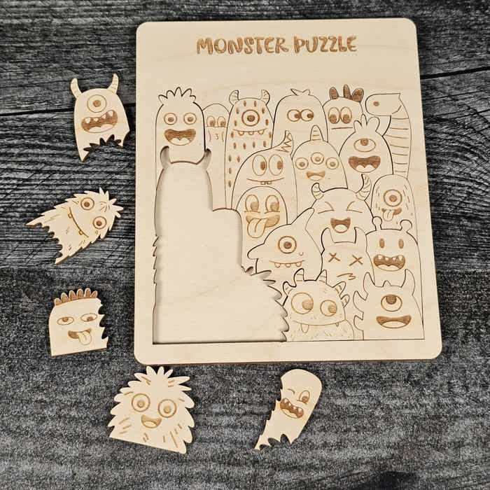 Wooden Laser-Cut Puzzles