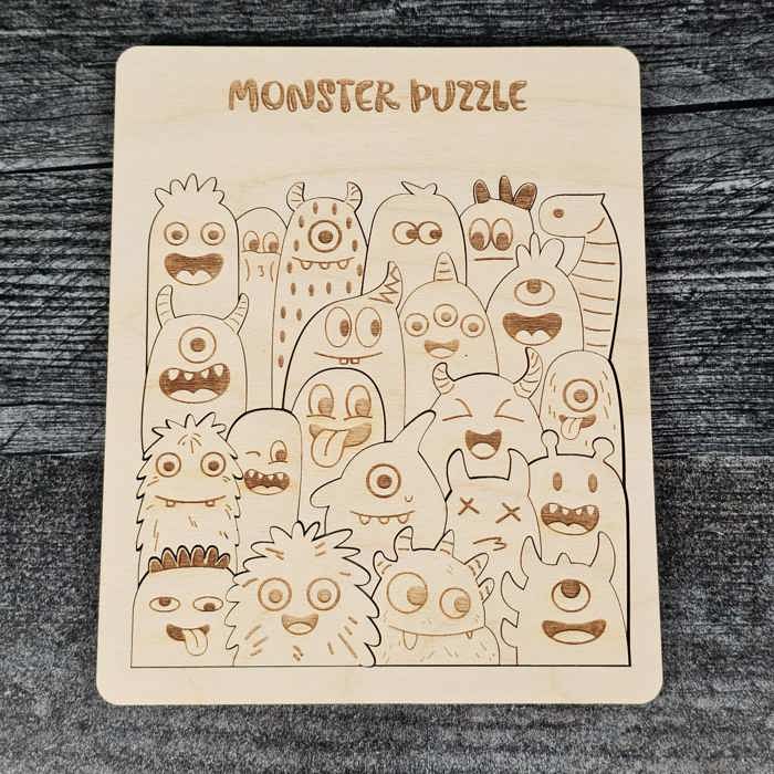 Wooden Laser-Cut Puzzles