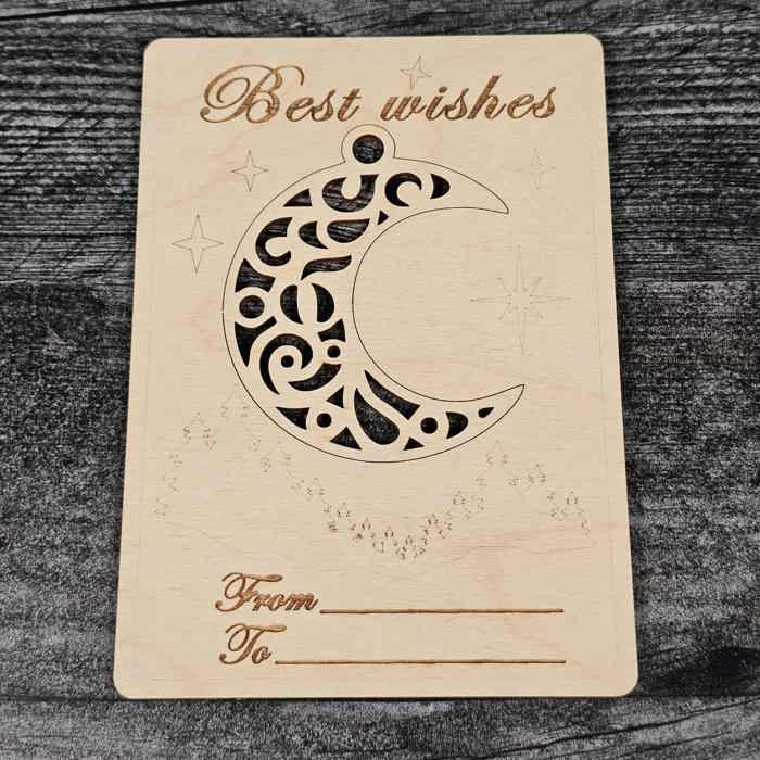 Pop-Out Wooden Christmas Ornament Cards