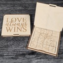  Valentine’s Day Wooden Puzzle | Unfinished DIY Coloring Activity