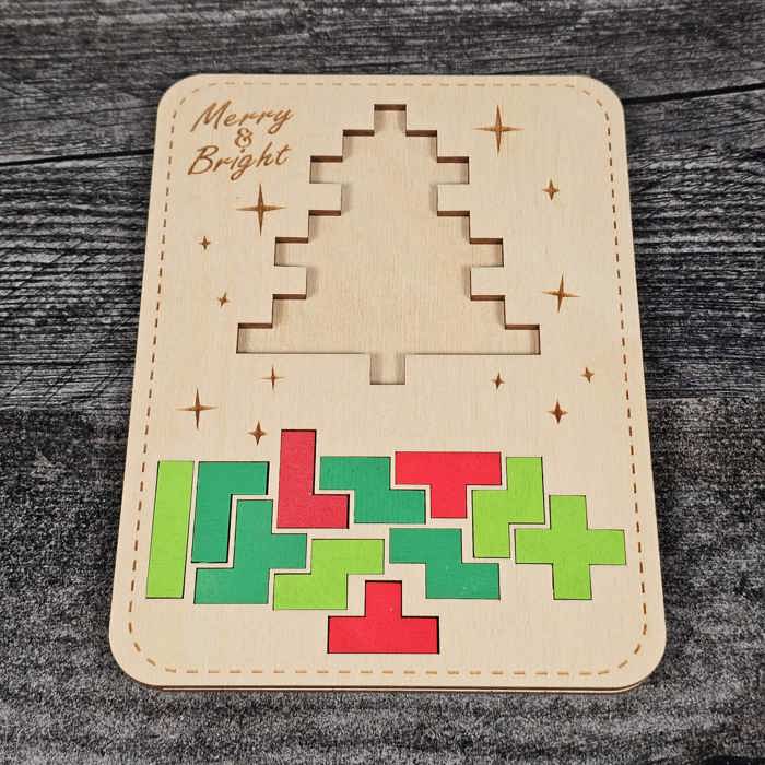 Mosaic Tetris-Style Puzzles | Christmas Themed Toy
