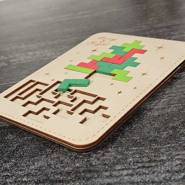 Mosaic Tetris-Style Puzzles | Christmas Themed Toy