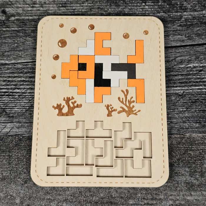Mosaic Tetris-Style Puzzles | Christmas Themed Toy