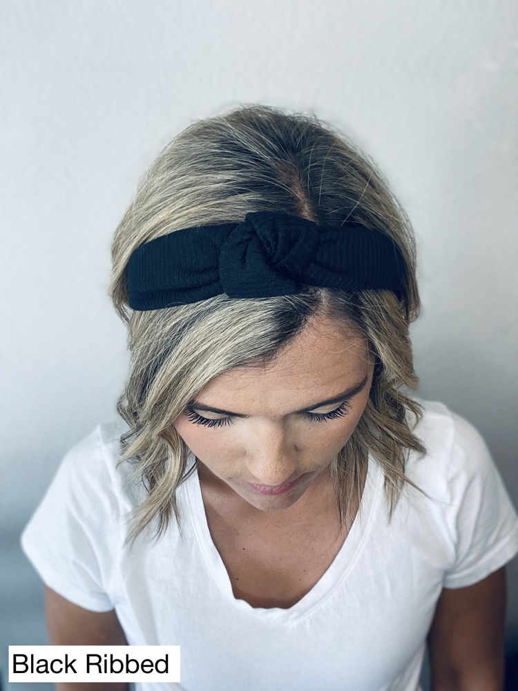 Ribbed Knotted Hard Headband