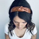  Faux Leather Hard Knotted Headbands