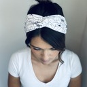 White Spider Web TWIST White Halloween Headbands, Stretchy Halloween Headbands