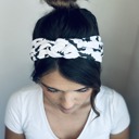 Bats SAILORKNOT White Halloween Headbands, Stretchy Halloween Headbands