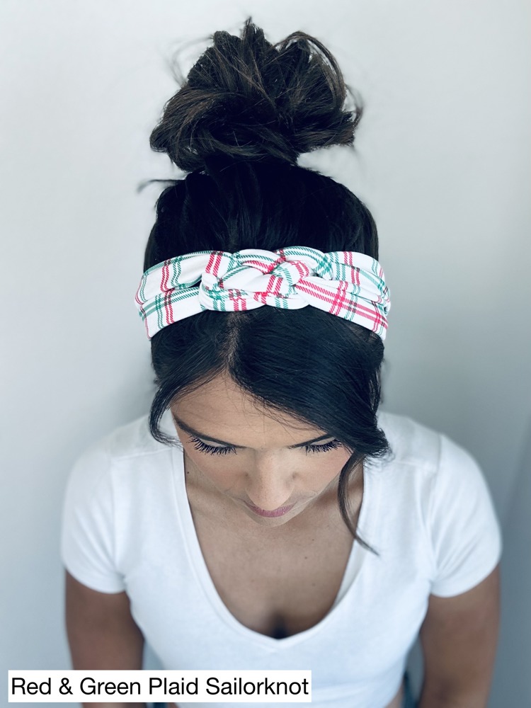 Christmas Chunky Sailorknot and Twist Headbands