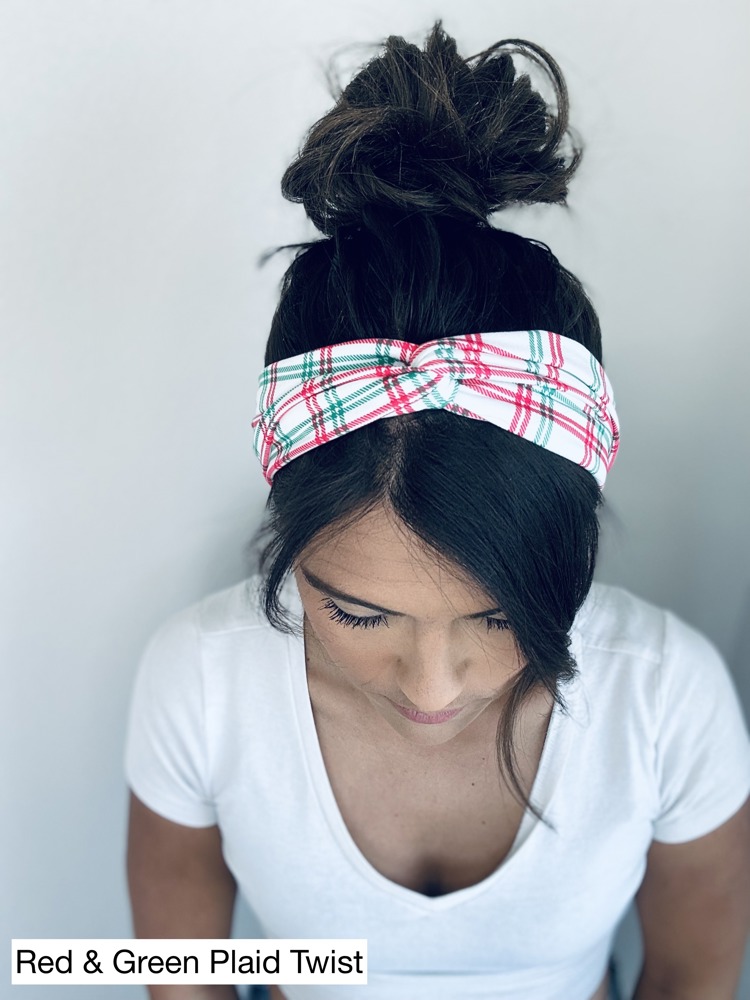 Christmas Chunky Sailorknot and Twist Headbands