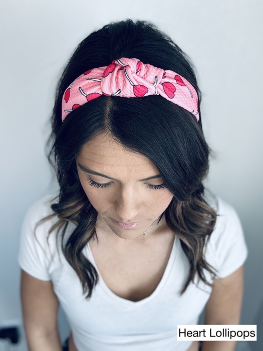 Valentine's Day Hard Headbands, Fits Kids and Adults, Conversation Hearts