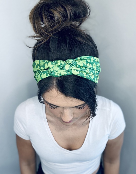 St. Patricks Day Headband, Clover Headband