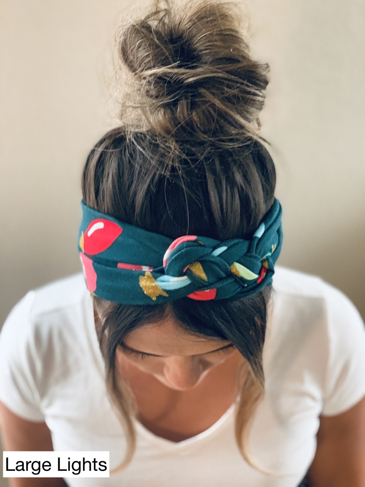 Christmas Chunky Sailorknot and Twist Headbands