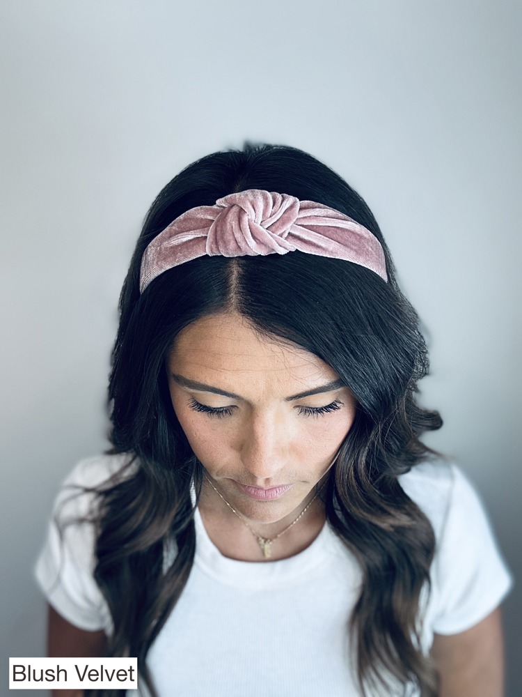 Velvet Hard Knotted Headbands