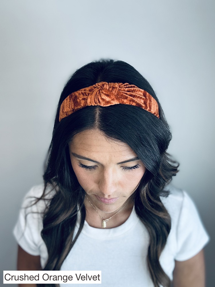 Velvet Hard Knotted Headbands