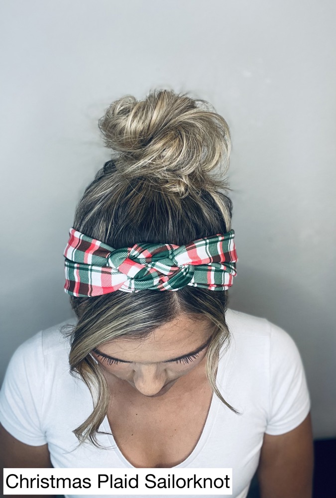 Christmas Chunky Sailorknot and Twist Headbands