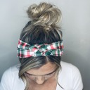 Christmas Plaid SAILORKNOT Christmas Chunky Sailorknot and Twist Headbands