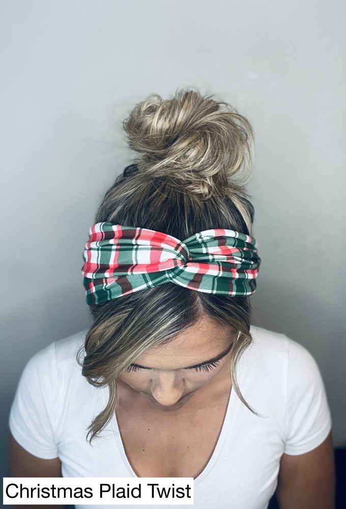 Christmas Chunky Sailorknot and Twist Headbands