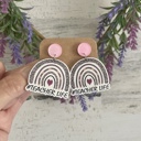 Pink Teacher Earrings