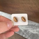 Football Football Wood Earrings