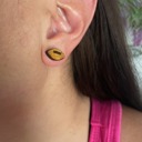  Football Wood Earrings