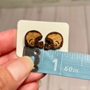  Football Wood Earrings