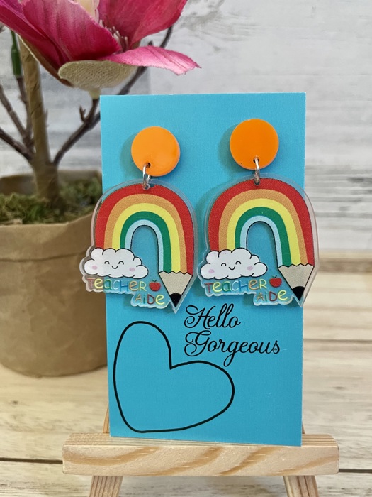Teacher Aide Dangle Earrings