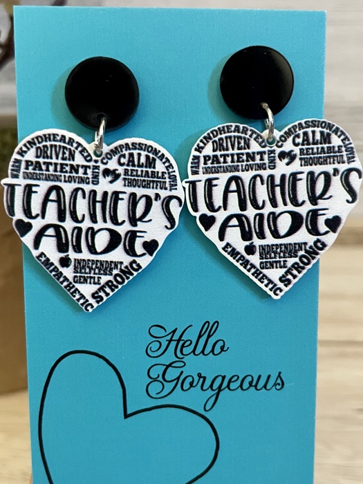 Teacher Aide Dangle Earrings