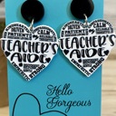  Teacher Aide Dangle Earrings