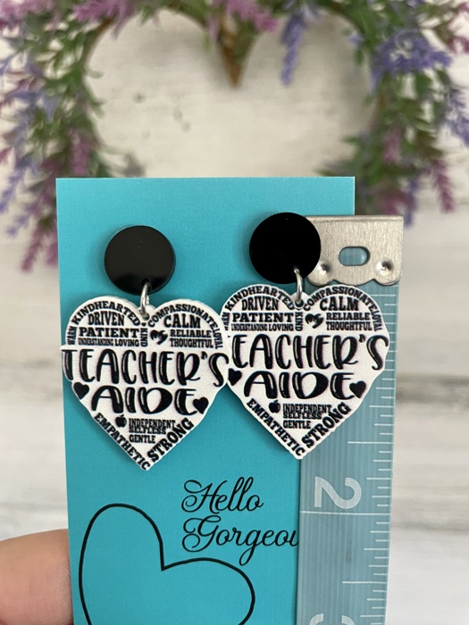 Teacher Aide Dangle Earrings