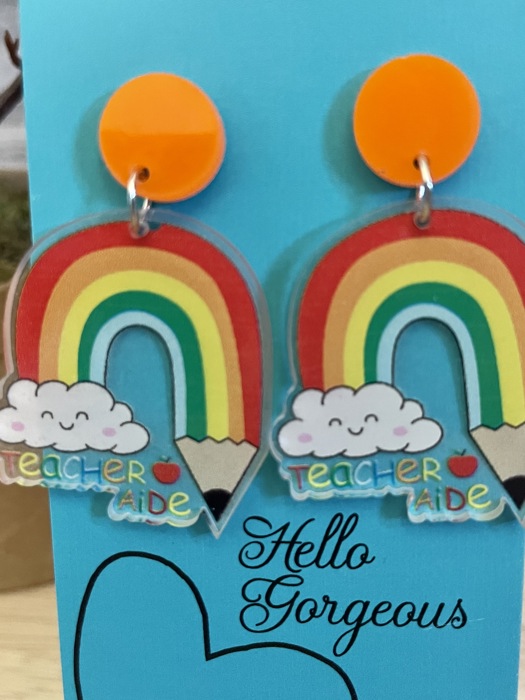 Teacher Aide Dangle Earrings