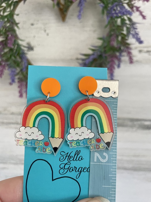 Teacher Aide Dangle Earrings