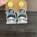 Green Teacher Earrings