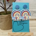  Music is my Jam Dangle Earrings